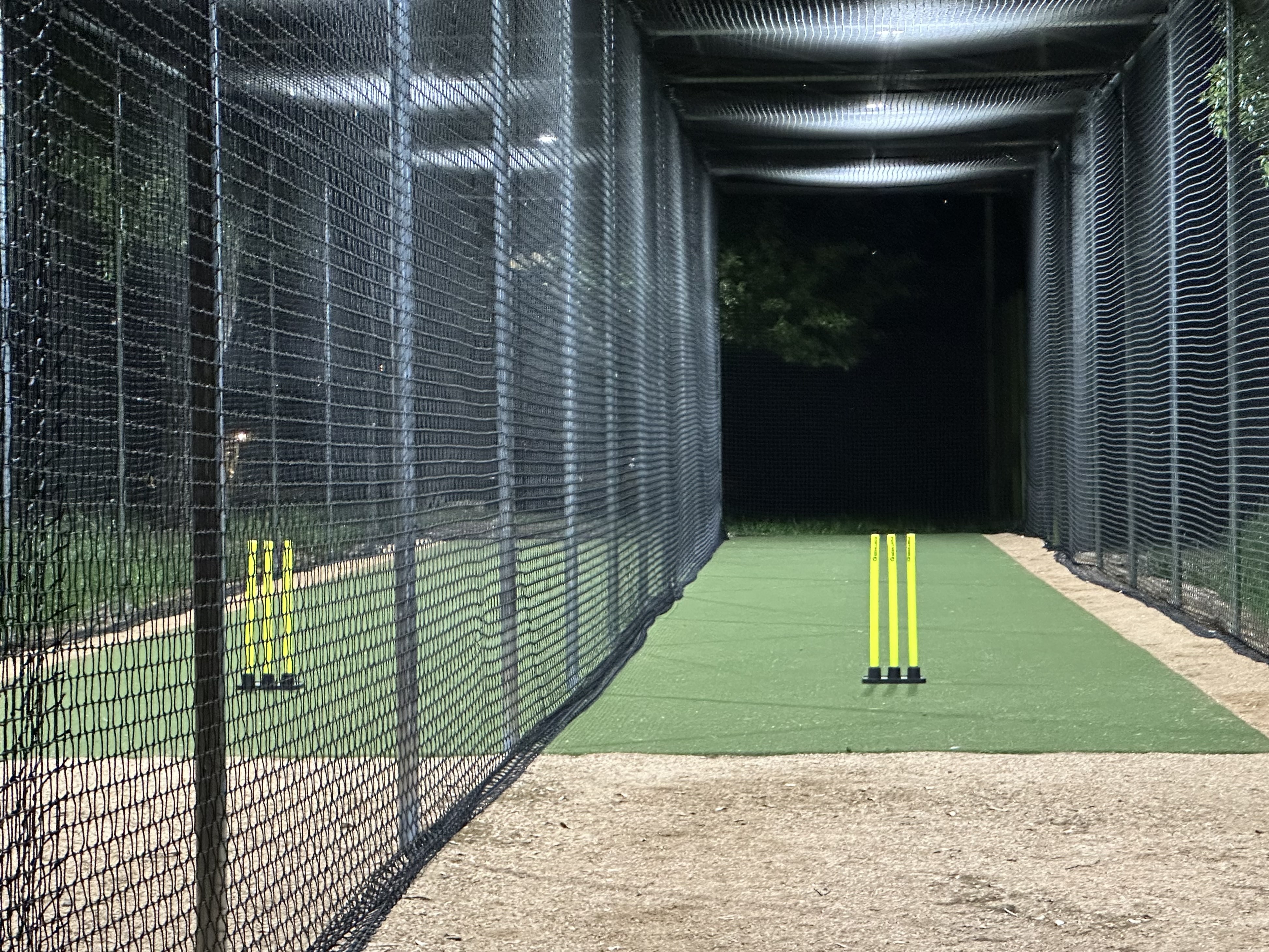 Cricket lane with lighting