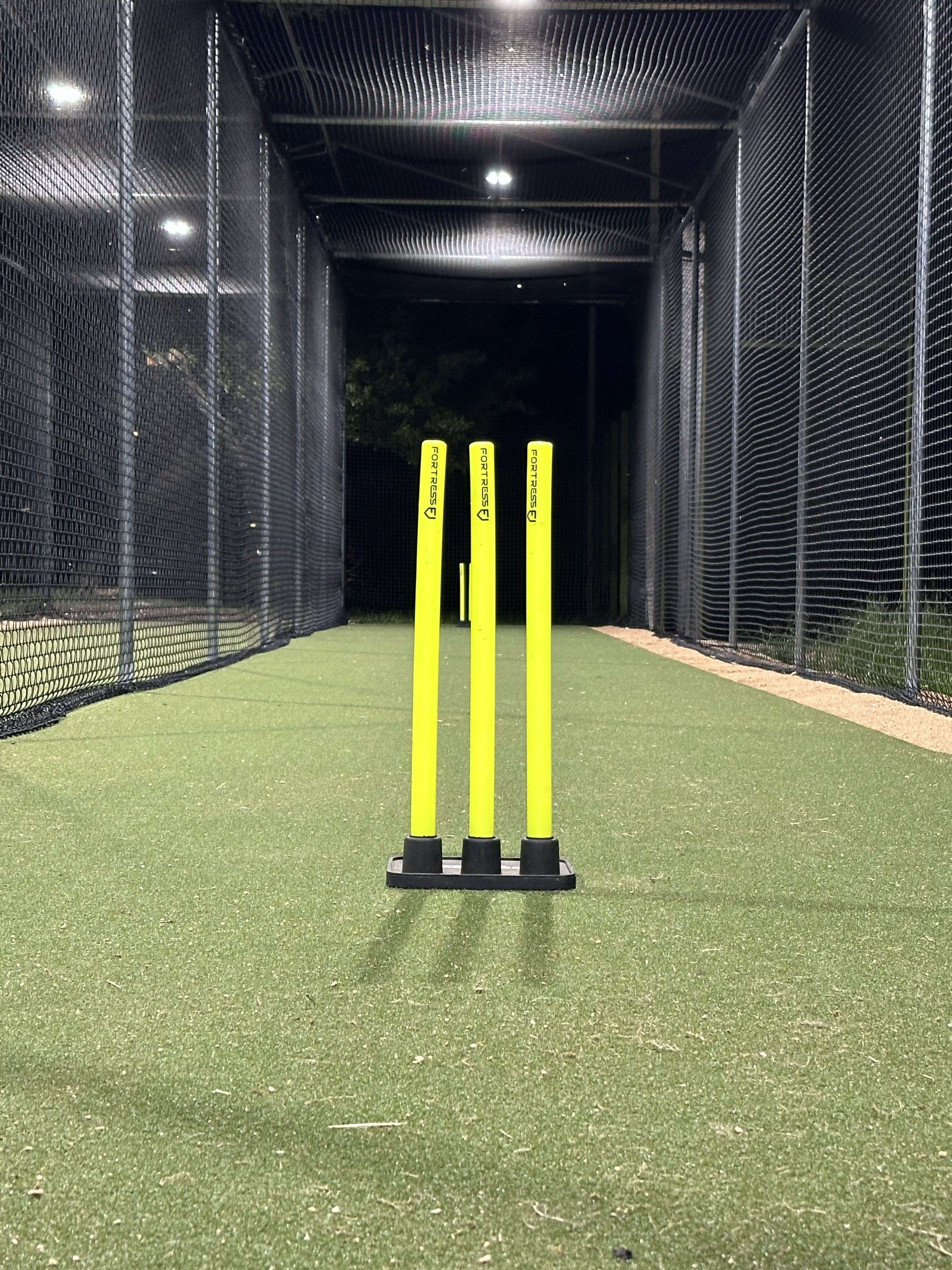 Cricket practice area